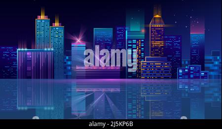 Vector 3D isometrische Baustelle mit Rohbau, Kran und Transport im Block. Außenansicht des Gebäudes in orangefarbenen Farben, schwarzen dünnen Linien. Ur Stock Vektor