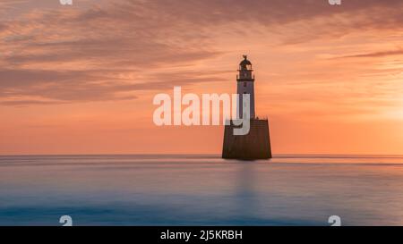 Rattray Head Lighthouse in Aberdeenshire - Schottland Stockfoto