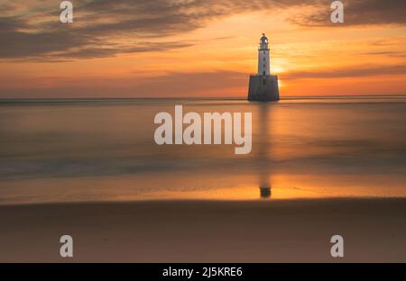 Rattray Head Lighthouse in Aberdeenshire - Schottland Stockfoto