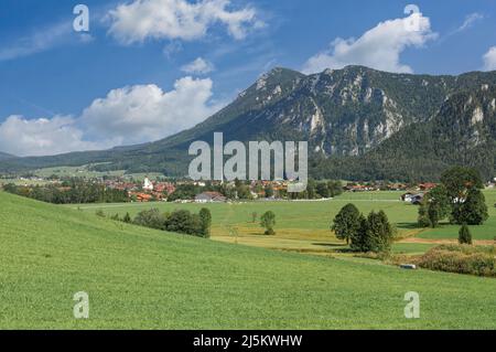 Dorf Inzell, Chiemgau, Bayern, Deutschland Stockfoto