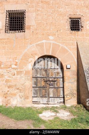 Ruinen der Synagoge von San Roman in Medinaceli, Provinz Soria, Spanien. Stockfoto