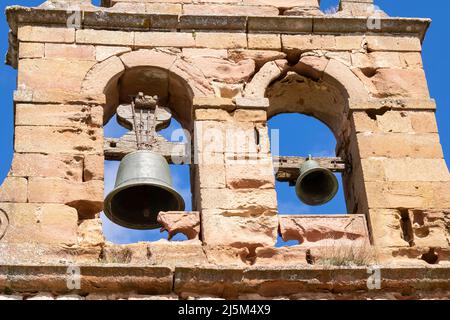 Ruinen der Synagoge von San Roman in Medinaceli, Provinz Soria, Spanien. Stockfoto