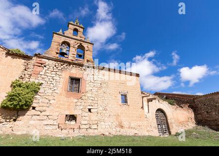 Ruinen der Synagoge von San Roman in Medinaceli, Provinz Soria, Spanien. Stockfoto