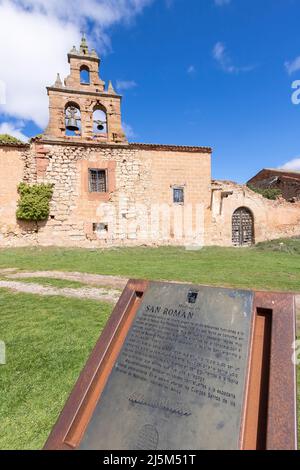 Ruinen der Synagoge von San Roman in Medinaceli, Provinz Soria, Spanien. Stockfoto