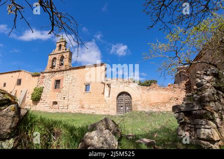 Ruinen der Synagoge von San Roman in Medinaceli, Provinz Soria, Spanien. Stockfoto