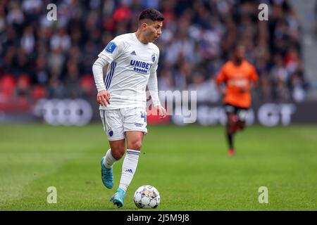 Kopenhagen, Dänemark. 24. April 2022. Roony Bardghji (40) vom FC Kopenhagen beim Superliga-Spiel 3F zwischen dem FC Kopenhagen und dem Randers FC in Parken in Kopenhagen. (Foto: Gonzales Photo/Alamy Live News Stockfoto