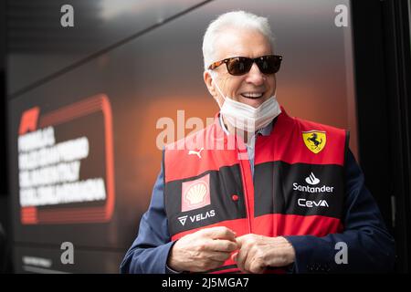 Imola, Italien. 24. April 2022. Pietro Ferrari während des Grand Prix der Emilia Romagna F1 bei Autodromo Enzo e Dino Ferrari am 24. April 2022 in Imola, Italien. Quelle: Marco Canoniero/Alamy Live News Stockfoto