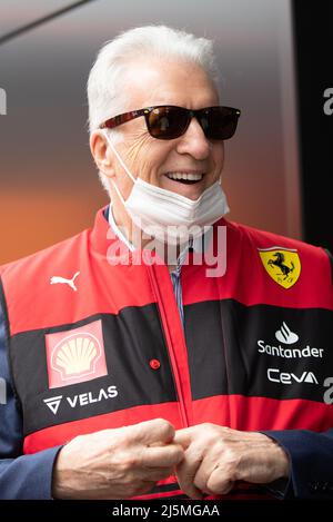 Imola, Italien. 24. April 2022. Pietro Ferrari während des Grand Prix der Emilia Romagna F1 bei Autodromo Enzo e Dino Ferrari am 24. April 2022 in Imola, Italien. Quelle: Marco Canoniero/Alamy Live News Stockfoto