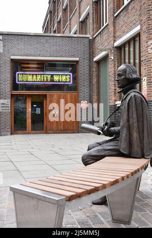 William Shakespeare Statue in Shoredtich, London Stockfoto