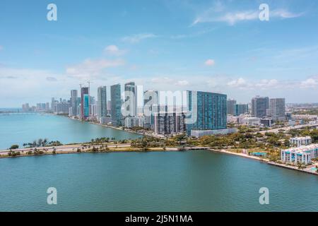 Stadtzentrum von Miami in Süd-Florida Stockfoto