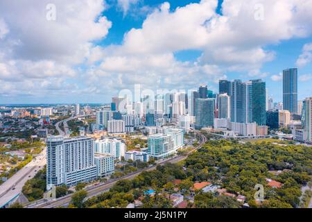 Stadtzentrum von Miami in Florida Stockfoto