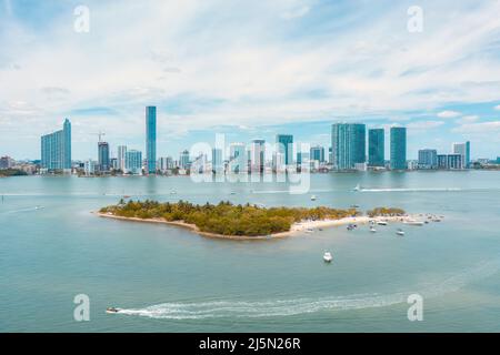 Biscayne Bay in Miami, Florida Stockfoto