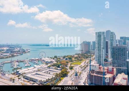 Downtown Miami in Südflorida Stockfoto