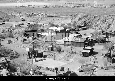 Calico, California, USA - April 24 2022 : Calico Geisterstadt in Kalifornien aus den 1880er Jahren. Stockfoto