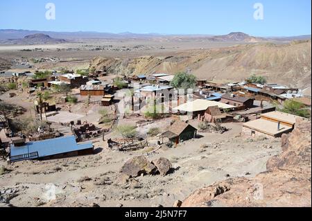 Calico, California, USA - April 24 2022 : Calico Geisterstadt in Kalifornien aus den 1880er Jahren. Stockfoto