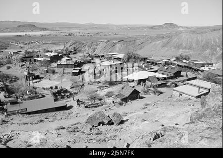 Calico, California, USA - April 24 2022 : Calico Geisterstadt in Kalifornien aus den 1880er Jahren. Stockfoto