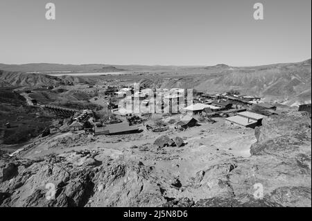 Calico, California, USA - April 24 2022 : Calico Geisterstadt in Kalifornien aus den 1880er Jahren. Stockfoto