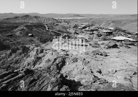 Calico, California, USA - April 24 2022 : Calico Geisterstadt in Kalifornien aus den 1880er Jahren. Stockfoto