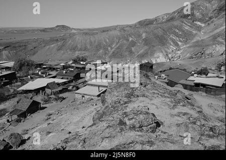 Calico, California, USA - April 24 2022 : Calico Geisterstadt in Kalifornien aus den 1880er Jahren. Stockfoto