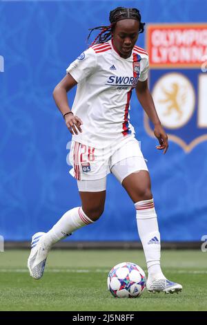 Lyon, Frankreich, 24.. April 2022. Melvin Malard von Lyon während des UEFA Womens Champions League-Spiels im OL Stadium, Lyon. Bildnachweis sollte lauten: Jonathan Moscrop / Sportimage Kredit: Sportimage/Alamy Live News Stockfoto