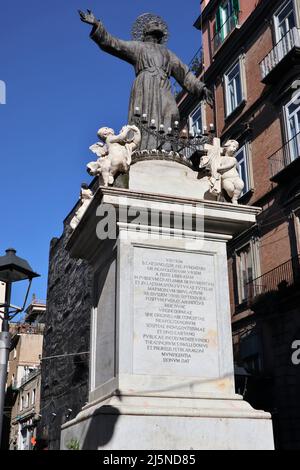 Napoli - Monumento a San Gaetano in der Via dei Tribunali Stockfoto