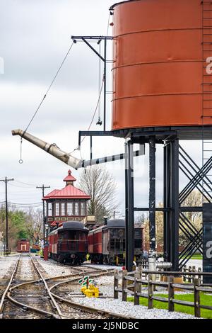 Strasburg Rail Road Station in Lancaster County, Pennsylvania. (USA) Stockfoto