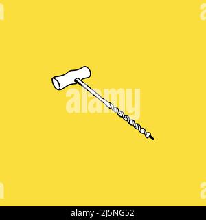 Abbildung der Schnecke. Von Hand gezeichnet, im Vintage-Stil Stock Vektor