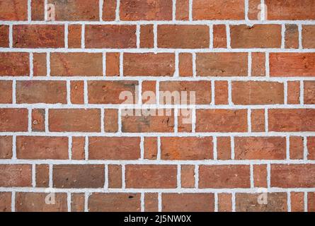 Flämisches Ziegelsteinmuster, Backsteinmauer, Hintergrund Stockfoto
