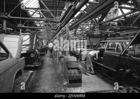 Fotoreportage aus dem BMW Automobilwerk in München: [Maschinelle Übersetzung] Stockfoto