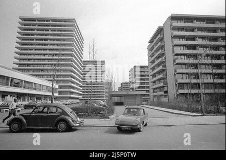 Bau von modernen Wohnungen in München. [Automatisierte Übersetzung] Stockfoto