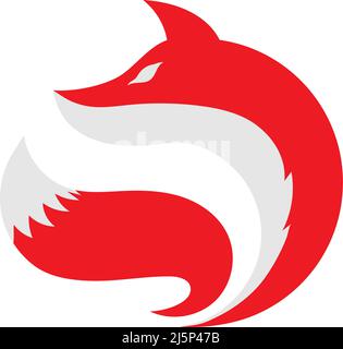 Fox Icon Design-Vorlage für die Ilustration Stock Vektor