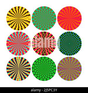 Op-Art digitale Grafik Muster mit Vektor abstrakte Formen und generative geometrische Formen, nützlich für Web-Hintergrund, Poster Art Design, Magazin Stock Vektor