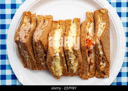 Party-Sandwiches Stockfoto