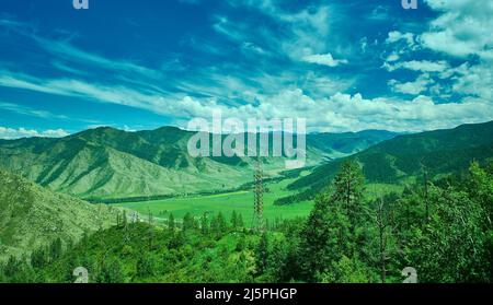Berg Altai. Chuisky Katyn Tal Stockfoto