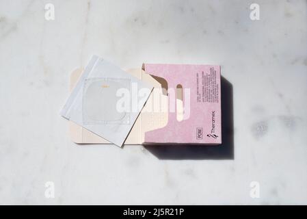 Hormon Replacement Therapy Patches Stockfoto