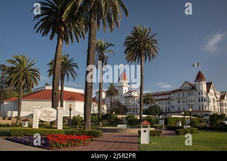 Hotel del Coronado und sein Garten in Coronado Island, San Diego Stockfoto