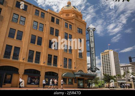 Das Retro-Balboa-Theater an der 4. Ave, San Diego Gaslamp Quarter Stockfoto