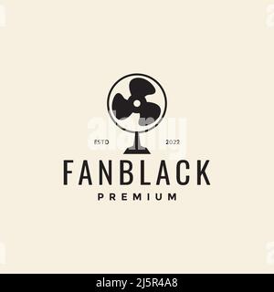 Einfache Fan Wind Hipster Logo Design Vektor Grafik Symbol Illustration kreative Idee Stock Vektor