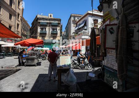 Palermo, Italien 07/20/2012: Vucciria Market. ©Andrea Sabbadini Stockfoto