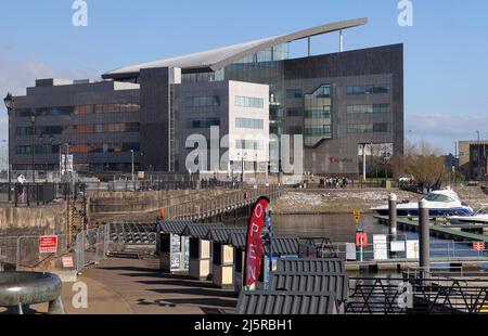 Atradius UK | Credit Insurance & Debt Collection, Cardiff Bay Waterfront. April 2022. Feder Stockfoto