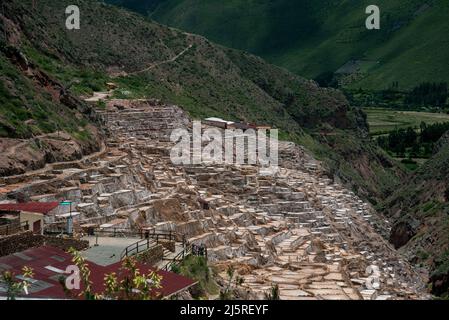 Salinas de Maris Salzverdampfungsteiche Stockfoto