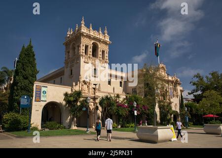 House of Hospitality (Visitors Center) in Balboa Park, San Diego Stockfoto