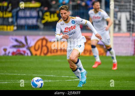 Empoli, Italien. 24. April 2022. Dries Mertens (Napoli) während Empoli FC vs SSC Napoli, italienische Fußballserie A Spiel in Empoli, Italien, April 24 2022 Kredit: Unabhängige Fotoagentur/Alamy Live Nachrichten Stockfoto