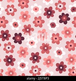 Blütenrosa Muster Stock Vektor