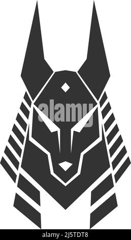 Anubis Symbol Logo Design Illustration Vorlage Vektor Stock Vektor
