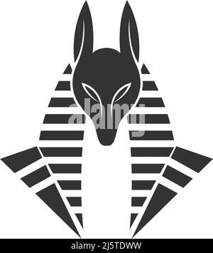 Anubis Symbol Logo Design Illustration Vorlage Vektor Stock Vektor