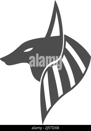 Anubis Symbol Logo Design Illustration Vorlage Vektor Stock Vektor
