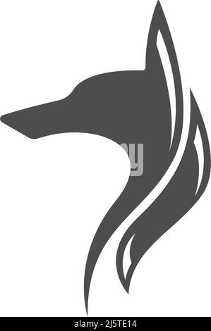 Anubis Symbol Logo Design Illustration Vorlage Vektor Stock Vektor