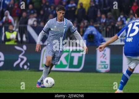 Stadio Mario Rigamonti, Brescia, Italien, 25. April 2022, Federico Melchiorri (SPAL) während des Spiels Brescia Calcio gegen SPAL – Italienischer Fußball der Serie B Stockfoto