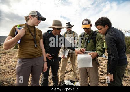 FOTODATUM: 09-16-19 ORT: Flagstaff, Arizona THEMA: Fotografische Berichterstattung der ASCAN-Klasse 2017 (Gruppe 22) Geologie-Training in Arizona, ASCAN GEOLOGIE-TRAININGSTAG 1. FOTOGRAF: BILL STAFFORD Stockfoto